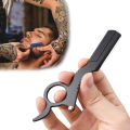 Retro Manual Shaver Straight Edge Haircut Beard Hairstyle Engraving Eyebrow Trim Professional Straight Edge Folding Razor Holder.