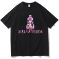 Dark gathering T shirt funny graphic kawaii tshirt unisex high quality cartoon cotton men aesthetic Harajuku tees shirts clothes.