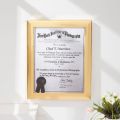 Diploma Frame 8.5x11 Certificate File Display Stand PVC Picture frame. 