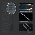 Outtobe Badminton Rackets Set 6PCS Portable Badminton Set Iron Alloy Badminton Racket with Storage Bag and 3 Shuttlecocks for Professional Athletes Training and Competition. 