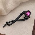 Elegant Hairpin Heart Twisted Clip Hair Styling Tool Line Grab Clip Colorful Hair Clip Ponytail Clip Daily.