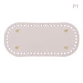 1Pc Long Bottom for Knitted Bag PU leather Bag Base Handmade Bottom With Holes Diy Crochet Bag Bottom accessories.