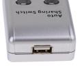 FJGEAR 2X USB 2.0 Auto Sharing Switch 2 Port HUB Adapter Switcher for 2 PC Printer USB Switch Devices Support Windows.