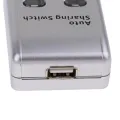 FJGEAR 2X USB 2.0 Auto Sharing Switch 2 Port HUB Adapter Switcher for 2 PC Printer USB Switch Devices Support Windows. 