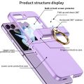 Case for Samsung Galaxy Z Flip5 Hinge Protection Ring Kickstand Slim and Thin Protective Cover for Galaxy Z Flip 5. 