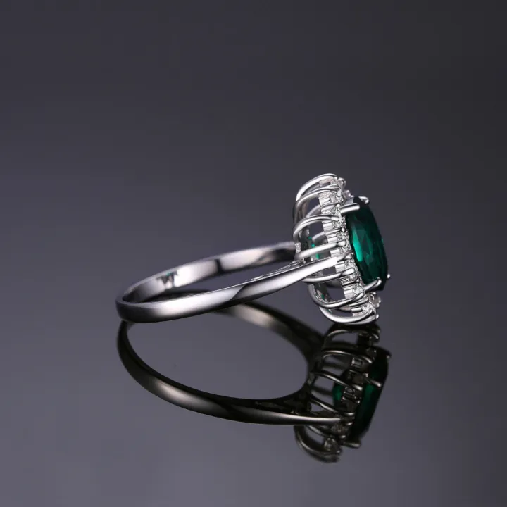 925%20Sterling%20Silver%20Red%20Ruby%20Light%20Emerald%20Princess%20Na%20Artificial%20Green%20Jewelry%20Palace%20Diana%20Ring%20Engagement%20Ring%20Women's%20Ringcosplay%20-%20Image%203