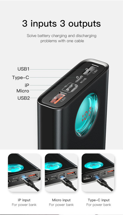 Baseus%2020000mAh%2018W%20Amblight%20Portable%20USB%20with%20Digital%20Display%20PD3.0,%20QC3.0%20Fast%20Charging%20Power%20Bank%20-%20Image%203