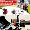 Universal Motorcycle Handlebar Flashing Switch Moto Light Switch ON OFF Button ATV Bike DC12V/10A Black Two Core Wire 1 Piece. 