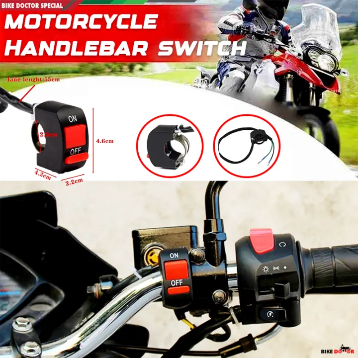 Universal%20Motorcycle%20Handlebar%20Flashing%20Switch%20Moto%20Light%20Switch%20ON%20OFF%20Button%20ATV%20Bike%20DC12V/10A%20Black%20Two%20Core%20Wire%201%20Piece%20-%20Image%202