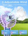 MINI HANDY FAN PORTABLE RECHARGEABLE FAN POCKET SIZE MICRO USB CHARGER PORT & CABLES MINI BATTERY DESK FANS. 