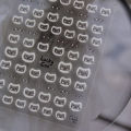 Cute White Halo Dyeing Cat Face Nail Stickers Cartoon Cat Nail Stickers DIY Nail Art Design Decoration Stickers Accessories.