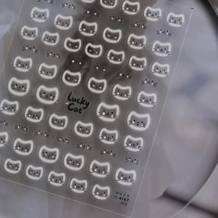 Cute%20White%20Halo%20Dyeing%20Cat%20Face%20Nail%20Stickers%20Cartoon%20Cat%20Nail%20Stickers%20DIY%20Nail%20Art%20Design%20Decoration%20Stickers%20Accessories%20-%20Image%202