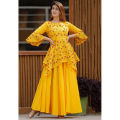New Attractive Exclusive 2 Piece Skirt Kurti 2022 - Stylish and Comfortable Ensemble for Women - Perfect for Casual Chic Styling. 