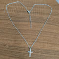 Dainty Cross Necklace For Women 18K Gold Plated stainless steel Cubic Zirconia Cross Pendant Necklace Jewelry. 