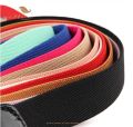 Indispensable -Quality And Durablity -Women Elastic Wide PU Waistband Fashion Rose Metal Buckle Vintage Elastic Belt- Innovative. 