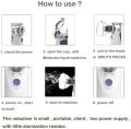 Portable Nebulizer for Adults - Quiet Operation, Fine Particle Inhalation, Dual Power USB/Battery. 