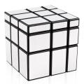 Mirror Cube 3x3 Speed Cube 3x3x3 Mirror Blocks Unequal Puzzle Silver Black 57mm.