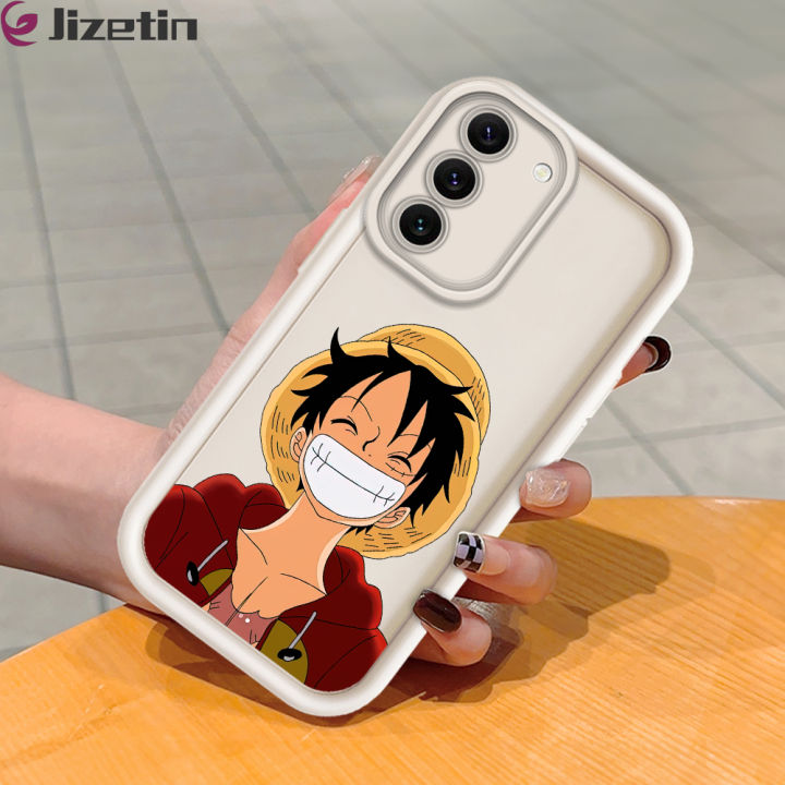 Jizetin for Samsung S22 Plus 5G S22+ 5G Back Cover Silly Luffy Ladder Camera Soft Rubber Mobile Phone Case