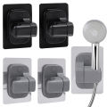 Non Punching Bathroom Handheld Shower Stand ABS Adjustable No Drilling Wall Mount Bracket. 