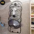 Metal Pot Lid Holder for Organizing Pans, Dishes, and Bakeware with Stable U-Shaped Design. 