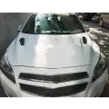 2Pcs Car Simulation Shark Air Vent Universal Glossy Black Sport Racing Air Flow Vent Bonnet Hood Scoop Cover Trim. 