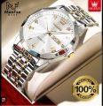 Inspired by 9931 New Business Quartz Watch For Men Dual Calendar Luxury Diamond Dial Waterproof Stainless Steel Strap Men Wristwatch - ঘড়ি.