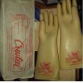 33 KV Electrical Insulated Rubber Seamless Hand Gloves. 