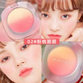 Makeup: Peach gradient blush, slightly tipsy gradient peach pink, smooth and easy to color, natural and delicate color.