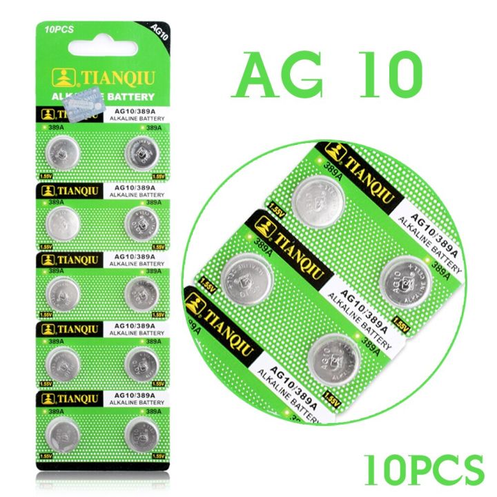AG%2010/%20LR1130H%20/%20389A%20Button%20cell%20Alkaline%20Battery-10pcs%20-%20Image%203