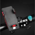 4 in 1 Bicycle USB Rechargeable Led Bicycle Light with Horn and Mobile Holder With PowerBank. 