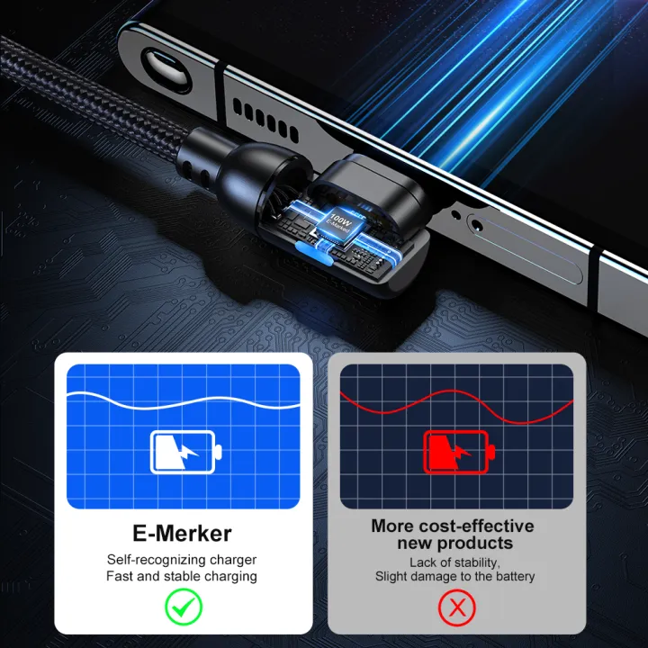 Computer%20Samsung%20ok%20Notebook%20Micro%20Type%20C%20Fast%20Charging%20SB%20C%20Cable%20Type%20C%20to%20U0W%20Magnetic%20AUFU%202PCS%2010%20PD%205A90%20Degree%20Magnet%20Cable%20for%20Macbo%20-%20Image%203