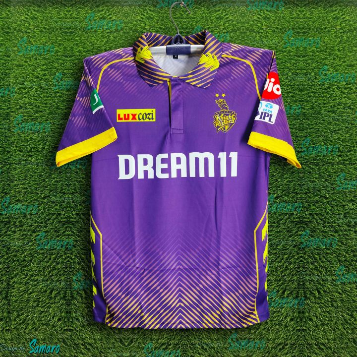 Kolkata Knight Riders Jersey 2026/27 Premium IPL Cricket Jersey For Men - KKR Half Sleeve Polo - Kalkata Jersey 2026