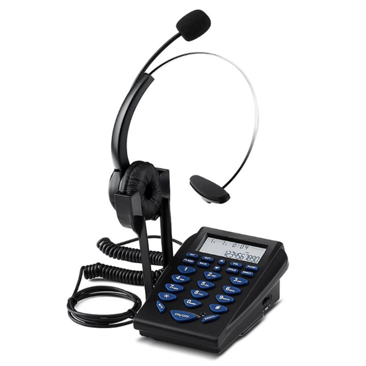 Call Center Telephone Dialpad Corded Telephone - black
