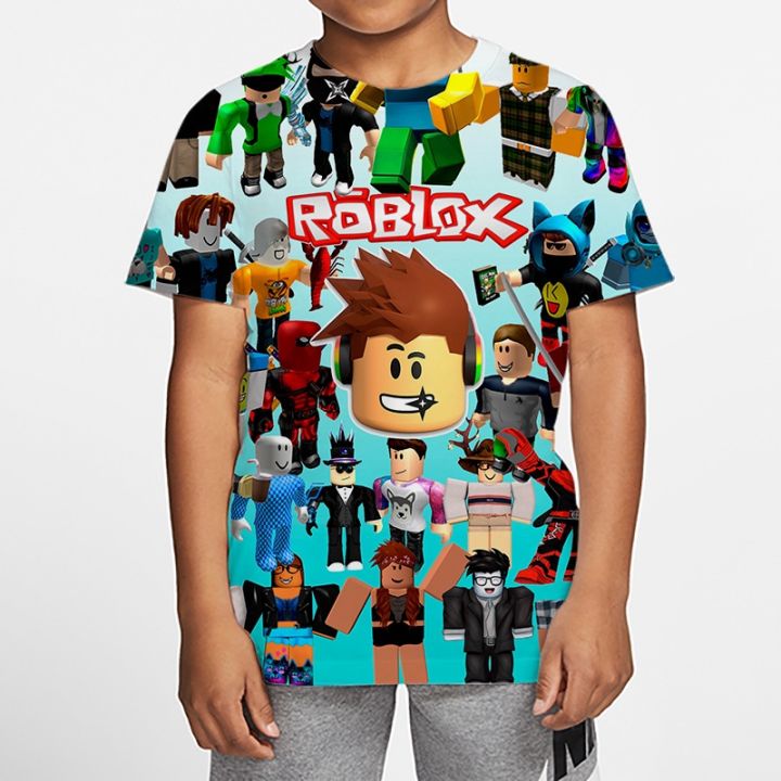 *3-13%20Years%20Old%20*110-160*%20Roblox%20Boys%20T-shirt%20Kids%20Game%203D%20T-shirt%20Clothes%20Cartoon%20Unisex%20Boys%20Girls%20Short%20Sleeve%20Round%20Neck%20Summer%20Shirt%20-%20Image%204