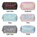 New Fashion Glitter High-capacity Makeup Bag Mermaid Sequin Pen Bag Cosmetic Storage Bag Lazy Makeup Zipper Pouch Handbags. 