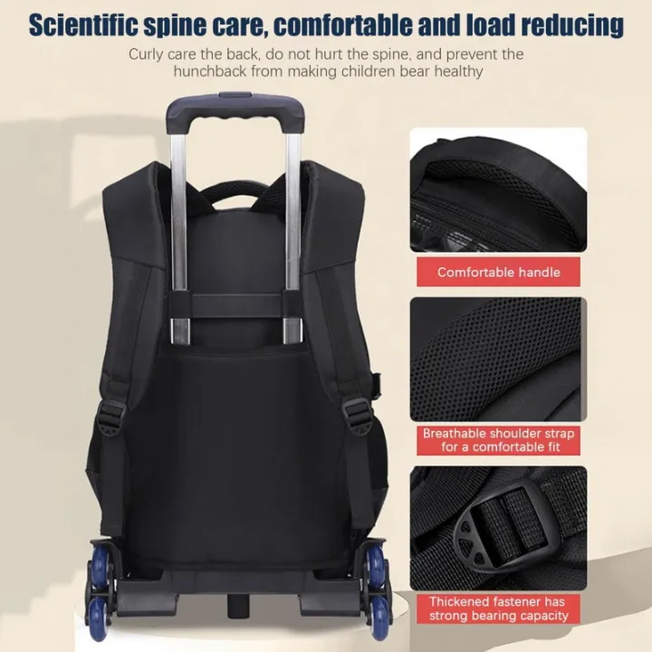 Kids%20Trolley%20Suitcase%20Children'S%20School%20Backpack%20With%20Wheels%20Student%20Travel%20Bag%20Satchel%20On%20Wheels%20For%20Boys%20Waterproof%20School%20Bag%20-%20Image%207