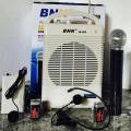 BNK bk 209 Professional Portable PA Speaker voice amplifier megaphone / Teaching Microphone with Voice Megaphone Come with 3 microphones.