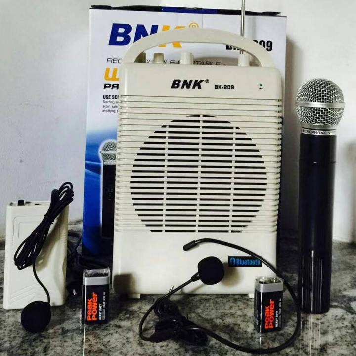 BNK%20bk%20209%20Professional%20Portable%20PA%20Speaker%20voice%20amplifier%20megaphone%20/%20Teaching%20Microphone%20with%20Voice%20Megaphone%20Come%20with%203%20microphones%20-%20Image%207