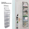 Over The Door Hanging Organizer 3 Top Plastic Pouches Hanging Storage Closet Door Organizer Space Saving for Pantry. 