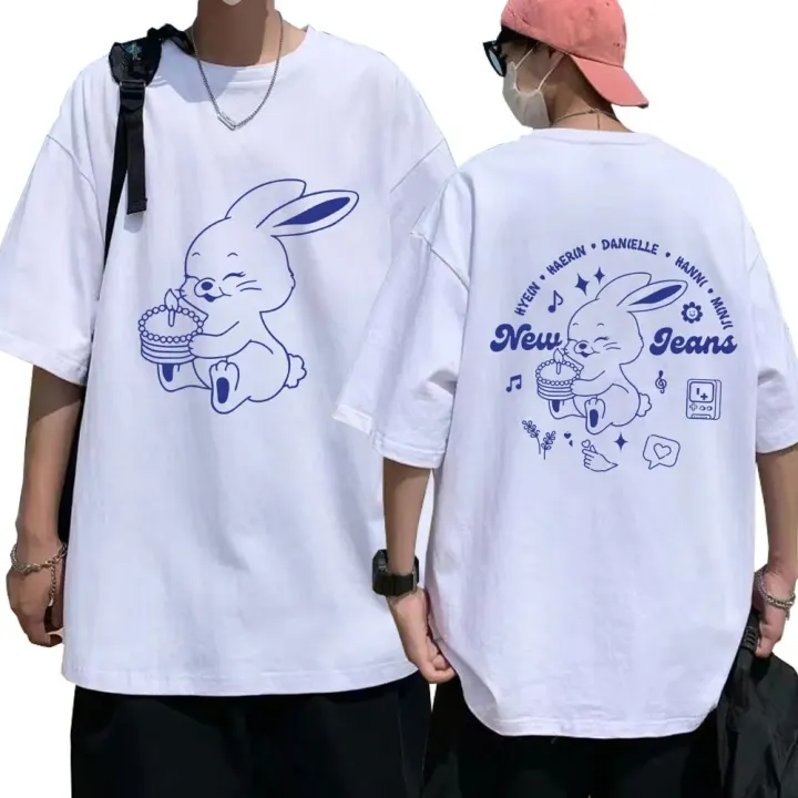 Plus-size%20Women's%20Dress%20NewJeans%20Bunny%20Graphic%20T%20Shirt%20Fashion%20Harajuku%20T-Shirts%20Men%20Women%20Kpop%20Short%20Sleeve%20Cotton%20T-Shirt%20-%20Image%205