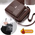 New Men's Genuine Leather Crossbody Shoulder Bags High Quality Tote Fashion Business Man Messenger Bag Leather Bags Fanny Pack.