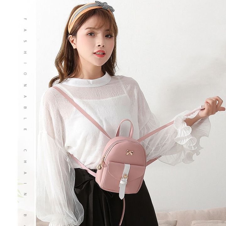Women's%20Mini%20Backpack%20Luxury%20PU%20Leather%20Backpack%20Cute%20Graceful%20Bagpack%20Small%20School%20Bags%20for%20Girls%20Bow-knot%20Leaf%20Zipper%20-%20Image%204