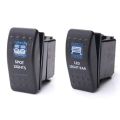 2 Pcs Car Boat ARB Carling Dual LED Back Light Rocker Switch SPST ON-OFF 12/24V CE 10A - Size1 & Size3.