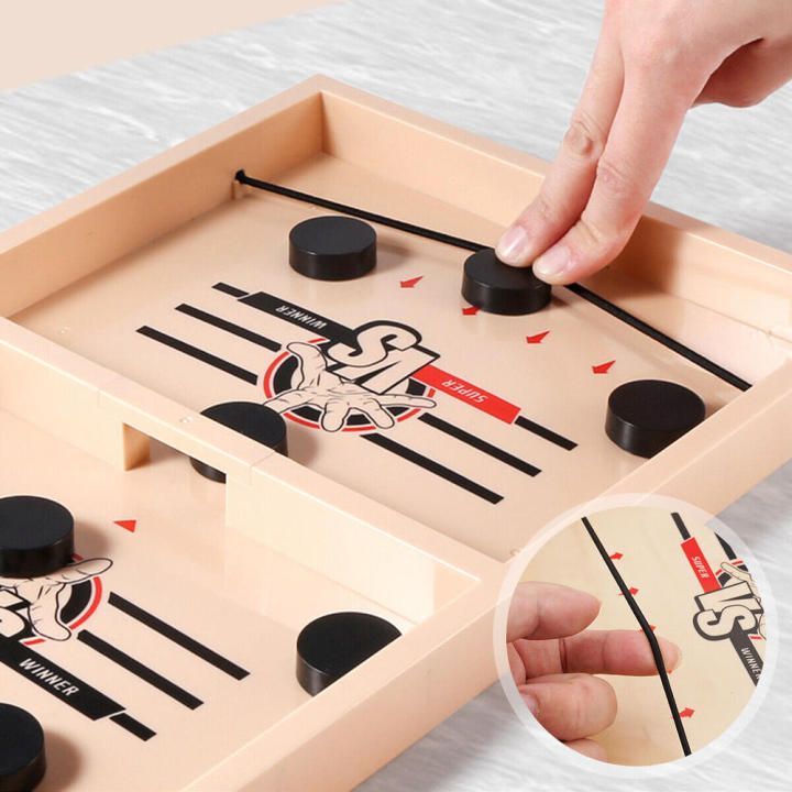 Fast Sling Puck Game ,Slingshot Games Toy,Paced Winner Board Games Toys For Kids Adults Large Size