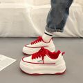 Popular Platform White Shoes Women's Autumn and WinterinsTrendy Korean Casual Sneakers2023New All-Match Dissolved Sneakers.