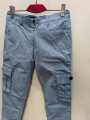 Mens stetch twill blended 6 pockets cargo mobile pant lite blue by RareTex.