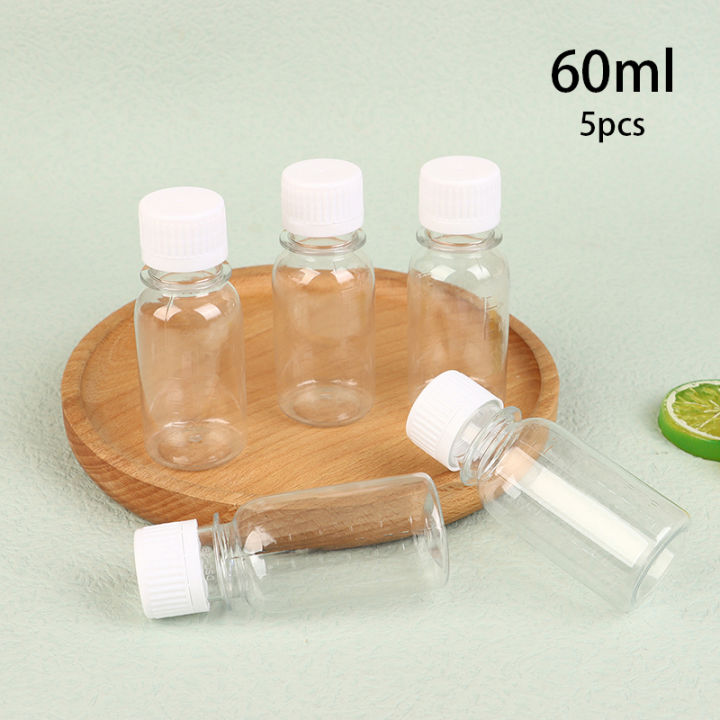 5Pcs%2060ML%20Small%20Plastic%20Bottles%20Ginger%20Shot%20Bottles%20With%20Caps%20Mini%20Juice%20Bottles%20Reusable%20Liquid%20Bottle%20Container%20Leak%20Proof%20Luolong%20-%20Image%204