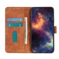 For iPhone 14 KHAZNEH Retro Texture Leather Phone Case.