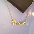 New Princess Luxury Metal Necklace Light Princess Locket Set For Women.