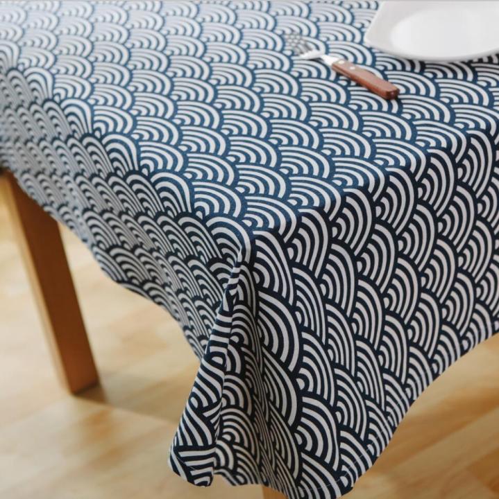Japanese%20Totem%20HAILANG%20Dark%20Blue%20Geometric%20Pattern%20Cotton%20Linen%20Table%20Cloth%20Blue%20Tablecloth%20Cloth%20Liner%20Cover%20Cloth%20-%20Image%202